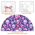 thumbnail image 4 of Picia Skull Rainbow Mushroom Print Christmas Tree Skirt , Christmas Tree Skirt Ornaments for Merry Christmas Holiday Party Decorations Indoor Outdoor-36", 4 of 7