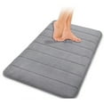 thumbnail image 1 of Bathroom Mat Water Absorbent Skid Resistance Thickened Soft Floor Rug Mat for Bathroom Kitchen Bedroom Light Gray 40x60CM, 1 of 6