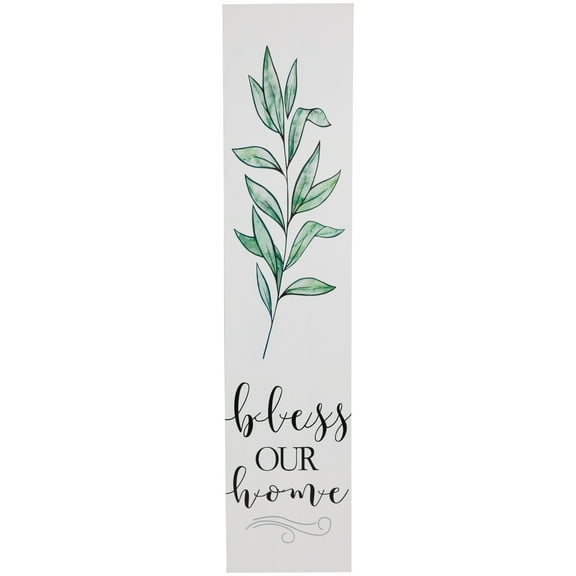 35.75" Bless Our Home Wooden Wall Sign
