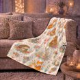 thumbnail image 6 of Whimsical Parent-family Woodland Animal Forest Scene, Peaceful Woodland Scene, Warm Flannel Blanket for Cabin and Lodge, Wildlife Lovers Housewarming Gift, Artistic Home Decor, 6 of 9