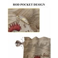 thumbnail image 6 of Farm Roosters Living Room Curtains 2 Panel, Farmhouse Farm Chicken Countryside Retro Cafe Window Treatment, Farmhouse Bedroom Bathroom Kitchen Curtains Drapes 104"x54", 6 of 6