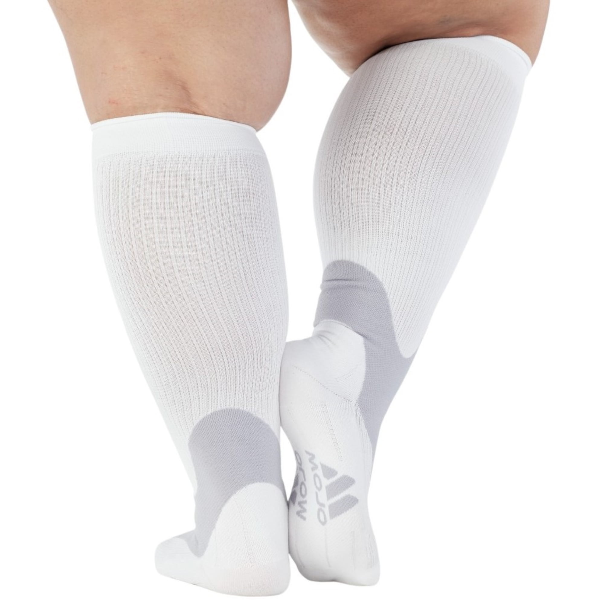 1 Pair Nylon Compression Socks Sports Blood Circulation Elastic Stockings -  White / 40-44 Wholesale