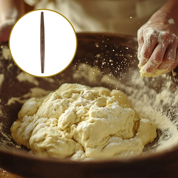 FRCOLOR Wooden Rolling Pin For Baking French Wood Rolling Stick Wood Kitchen Dough Roller For Fondant Pizza Pie Cookie And Pastry