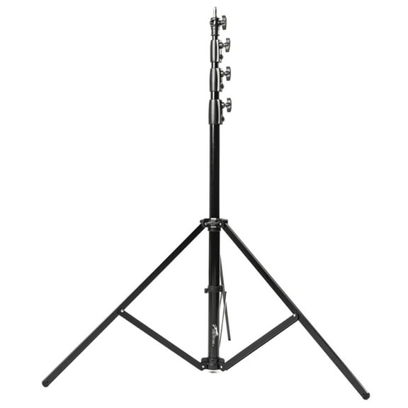 CheetahStand C12 Heavy Duty Auto Light Stand, 44" to 141" Height - Support up to 25 lbs., Black