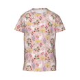 thumbnail image 4 of Wukai Bunny And Flower Youth Unisex Short Sleeve T-Shirt for Boys, Girls, Teens, and Kids-Medium, 4 of 7