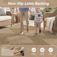 thumbnail image 3 of SIXHOME 8'x10' Outdoor Rugs, Bohemian Geometry Patio Rug, Indoor Outdoor Polypropylene Weave Textured Carpet, Water-Resistant, Quick-Dry Rug for Porch, Balcony, RV, Garden, Neutral Brown, 3 of 9