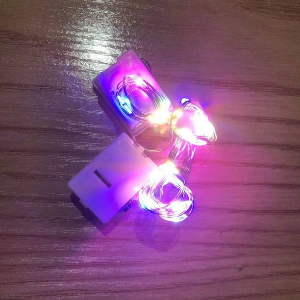 Cadena de luces LED de tres funciones, caja de regalo para pastel, ramo, cadena de luces, luces blancas cálidas con luces de colores