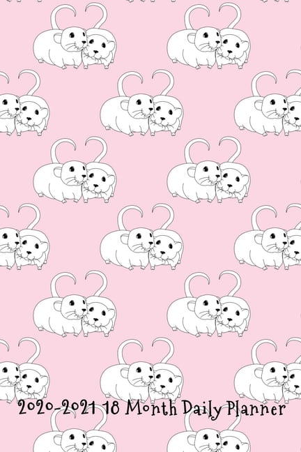 2020 2021 18 Month Daily Planner Adorable Rats In Love Cover Daily 