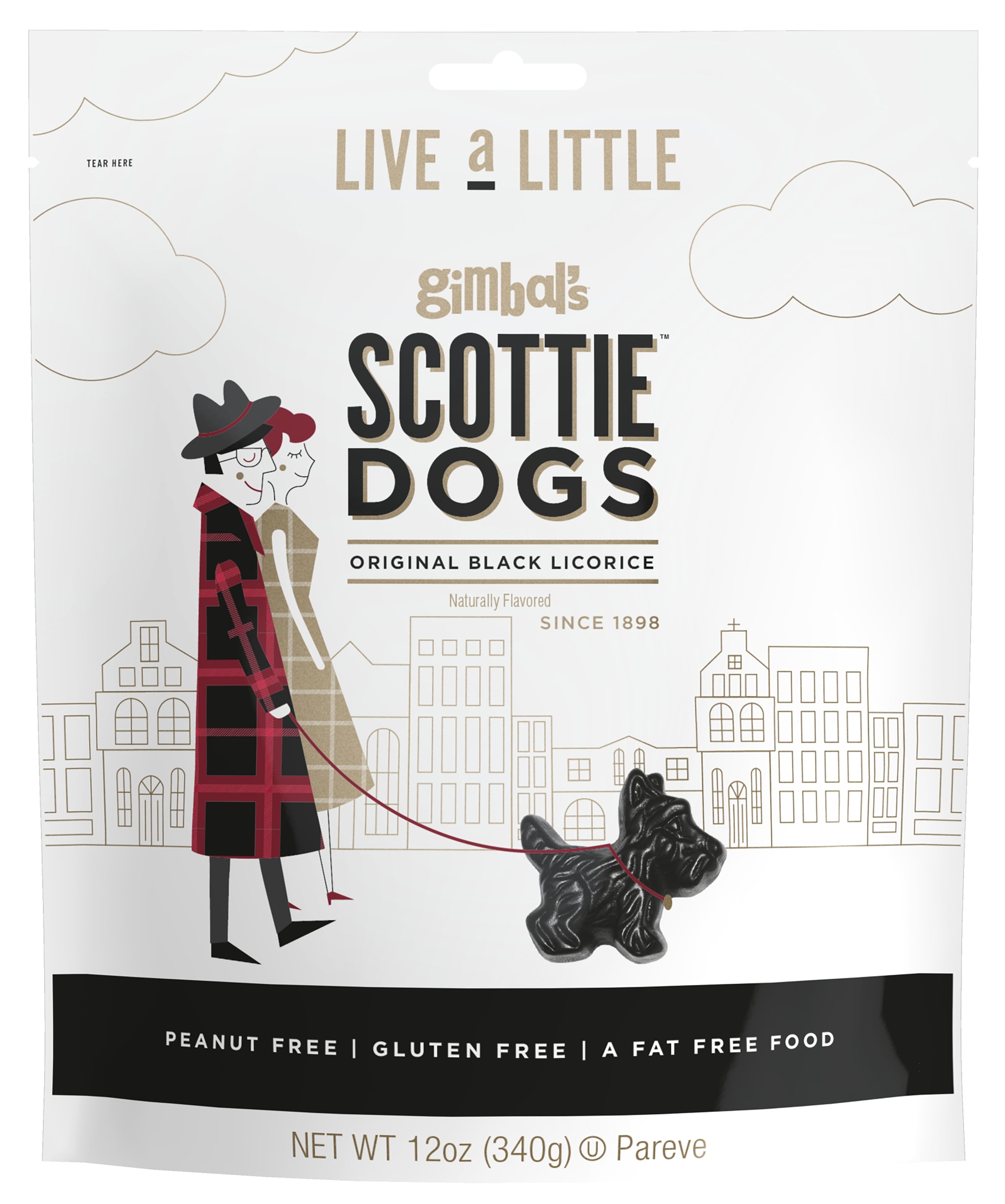 Gimbal's Scottie Dogs, Original Black Licorice, 12 oz