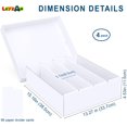 thumbnail image 2 of Caja de almacenamiento de tarjetas Leyzan de 3200 unidades con divisor, paquete de 4, 2 of 6