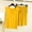 Yellow, variant on Yotami Cozy Lounge Set for Women Summer Short Sleeve Breathable Round Neck Top and Shorts Pajama Set for Weekend Two-Piece Set Light Blue L