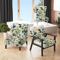 thumbnail image 1 of Designart « Blue Green Botanical gracefulness » Fauteuil d'Appoint Rembourré Abstrait Bleu - Fauteuil Moderne pour Chambre, 1 of 7