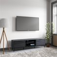 thumbnail image 2 of CorLiving Cole Modern Dark Gray TV Stand with Open and Closed Storage for TVs up to 85 Inch - TV Stand for Living Room, Stylish TV Stand, Modern Entertainment Center with Storage, 2 of 15