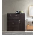 thumbnail image 4 of Pemberly Row Tall 7 Drawer Chest with 2 Locking Drawers in Chocolate, 4 of 5