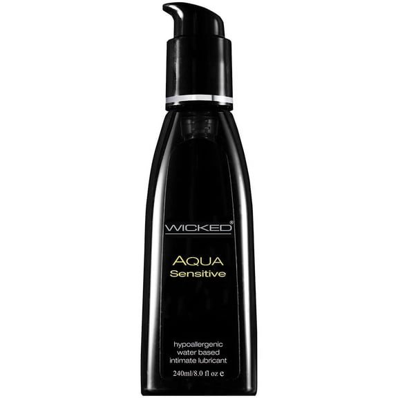 Wicked Sensual Care Hypoallergic Aqua Sensitive Lubricant - 8 Oz