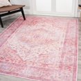 thumbnail image 5 of JONATHAN Y  Kemer Ogee Medallion Machine Washable Area Rug 4 X 6 - Red/Orange/Cream, 5 of 5