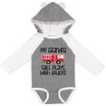 thumbnail image 3 of Inktastic Firefighter Grandpa Plays with Trucks Boys or Girls Long Sleeve Baby Bodysuit, 3 of 5