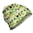 thumbnail image 1 of Abstract Unisex Beanie, Random Brush Stroke Dots, Hiking Outdoors, Pastel Green Multicolor, by Ambesonne, 1 of 1