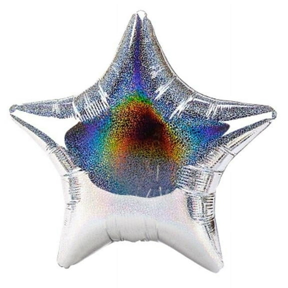 Silver Dazzler 0.26" Star Foil Balloon
