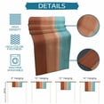 thumbnail image 6 of Blue Brown Ombre Table Runner 72 Inches, Modern Abstract Gradient Art Bed Runner Dresser Scarves Tabletop for Indoor Outdoor Parties/Ceremony/Banquet, 18" x 72", 6 of 8
