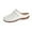 White, variant on Sandals for Women Fashion Casual Hollow Solid Baotou Sandals Thick Bottom Half Slippers Wedge Heels