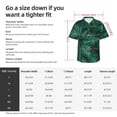 thumbnail image 6 of Lsque Green Leave Fern pattern Hawaiian Shirt for Men, Unisex Summer Beach Casual Short Sleeve Button Down Shirts-Small, 6 of 9