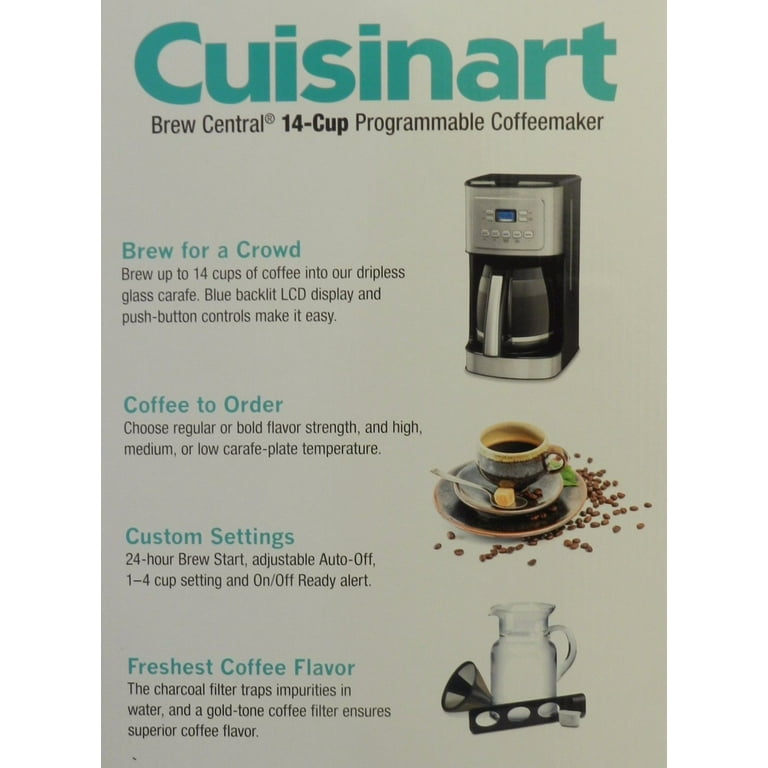 Cuisinart 14 Cup Stainless Steel Coffeemaker Machine Brew
