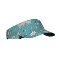 thumbnail image 2 of Easygdp Teal Mama Llama Stretchy Visor - Unisex Visor Hat for Men and Women, UPF 50 Sun Protection Visor, Ultra-Light, 2 of 8