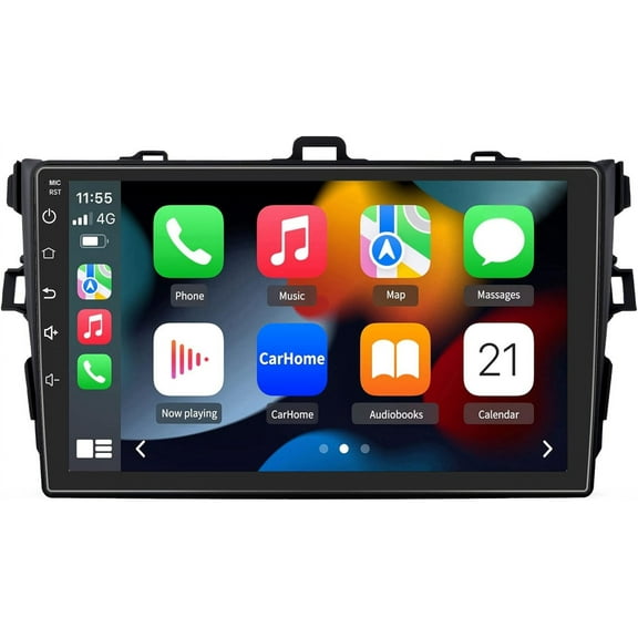Awesafe Car Radio Stereo Compatible for Toyota Corolla 2006-2012, Android 12 9 Inch Touch Screen Head Unit Wireless Carplay Android Auto Stereo with GPS/FM/WiFi/USB SWC
