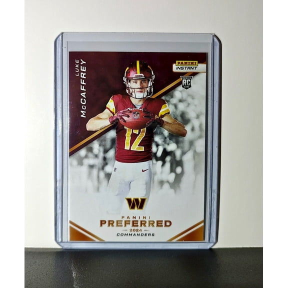 Luke McCaffrey 2024 Panini Preferred NFL #19 Rookie Card Commanders 1/335