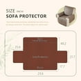 thumbnail image 3 of XUELC Non Slip Recliner Chair Cover- Waterproof Faux Suede Recliner Cover  Recliner Slipcovers with Elastic Straps for Pets and Kids 23.4in Brown, 3 of 14