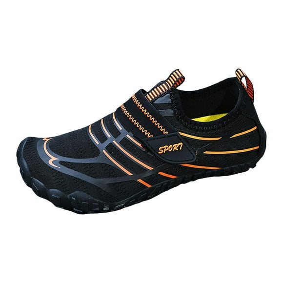 MEZZALL Boys Play Water And Beach Shoes Girls Outdoor Water Skis Kids Indoor Climbing Shoes Soft Toddler Footwear, Black, 34