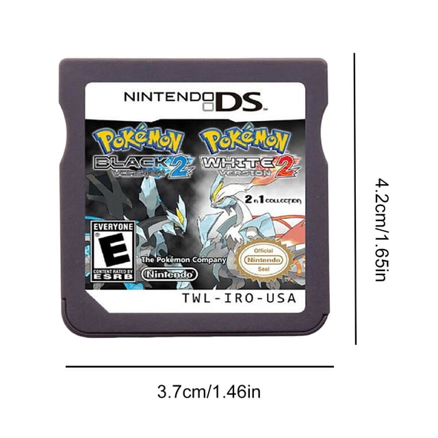 Tarjeta De Consola De Videojuegos Tarjeta de juego para 3DS/3DS NDSi/NDS (negro 2 blanco 2) Ndcxsfigh libre de BPA