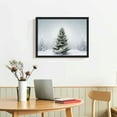 thumbnail image 2 of Nawypu Winter Wall Art For Living Room/Bedroom, Canvas Bathroom Decor Wall Art Kitchen Office Framed Wood Oil Painting Picture, Christmas Forest Snowy Pine Tree Snowflake, 2 of 4