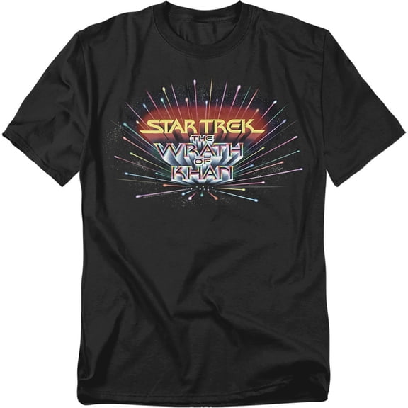 Star Trek Men's Khan Logo T-shirt XX-Large Black