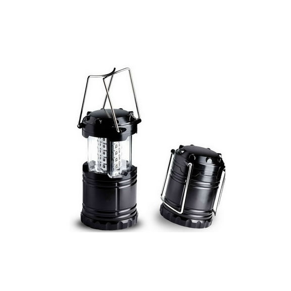 LED Collapsible Military Tac Lantern, Outdoor Rechargeable LED Flashlight Ultra Bright Collapsible Hand Lamp - Perfect Outdoor Survival Lamp (1pc set) (Black)