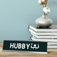 thumbnail image 2 of Hubby Stick Person, Silver Frame, Desk Sign (2 x 8"), 2 of 3
