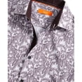 thumbnail image 5 of Tallia WHITE/BLACK Men's Slim-Fit Paisley Shirt & Face Mask L 16-16.5 34/35, 5 of 6