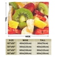thumbnail image 3 of Wijzvio Fruit Salad Throw Blanket Soft Fuzzy Fleece Blanket For Couch Bed Living Room Decoration 80"X60", 3 of 9
