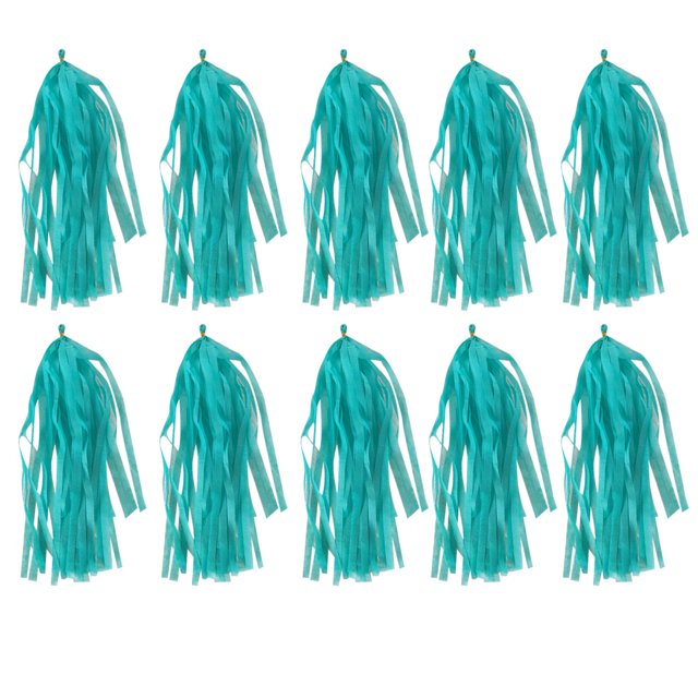 Guirnalda de borlas de 50 piezas, guirnalda de borlas de papel, pancarta para fiesta, cumpleaños, decoración de boda, decoración de mesa para Baby Shower, colas de globos