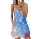thumbnail image 2 of Vestido estampado con cremallera y cuello en V sin mangas con tirantes a la moda para mujer Pompotops ghjkhdj7288, 2 of 4