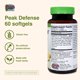 thumbnail image 2 of Suplemento de hierbas, etc. Sistema respiratorio Peak Defense, 60 cápsulas blandas, 2 of 7