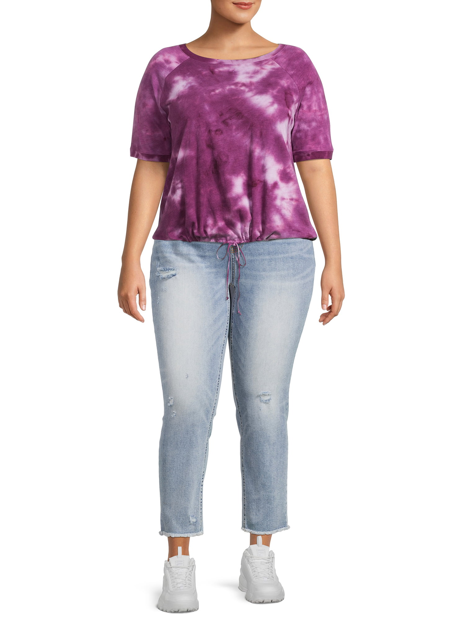 Terra & Sky Women's Plus Size Cropped Jeans - Walmart.com