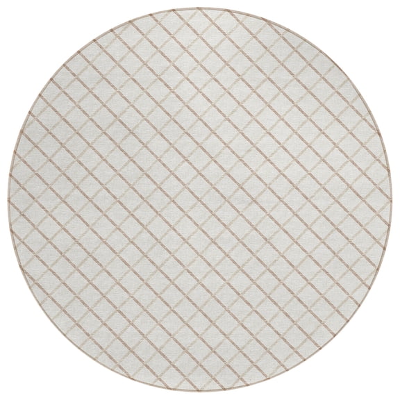 Dalyn York Area Rug YO1-Ivory YO1IV4RO Ivory, 4' x 4'