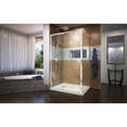 thumbnail image 2 of DreamLine Flex 36 in. D x 48 in. W x 74 3/4 in. H Semi-Frameless Pivot Shower Enclosure in Chrome with Left Drain Biscuit Base Kit, 2 of 13