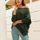 thumbnail image 4 of Top informal de punto para mujer, cuello redondo, manga larga, cuello redondo, manga larga, Top de punto, Top de punto de manga larga, verdadera excelencia, 4 of 13