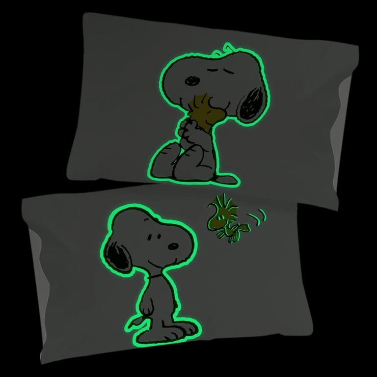 Peanuts 849561 Snoopy & Woodstock Glow in the Dark Reversible