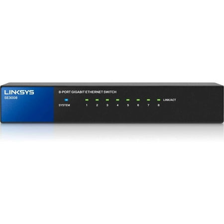Linksys 8-Port Wired Gigabit Switch (SE3008)
