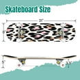 thumbnail image 2 of 31'' Complete Skateboard 7 Layer Canadian Maple Double Kick Deck Skateboards Leopard heart Skate Board for Beginner Adult Gifts, 2 of 5