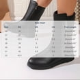 thumbnail image 4 of WAVSUF Women's Wide Width Boots Round Toe Soft Sole Side Zip Fall Comfort Flat Mid Calf Boots Brown 7, 4 of 7